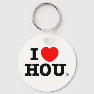 I Heart HOU Key Chain