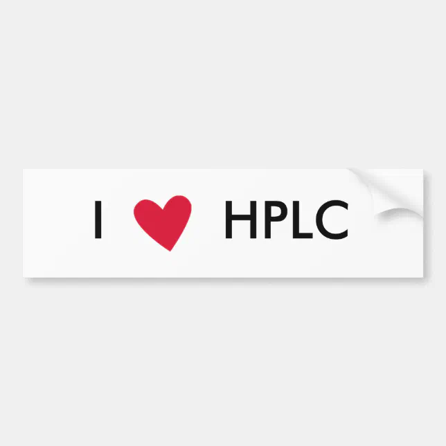 Hplc Sticker I heart HPLC Sticker | Zazzle