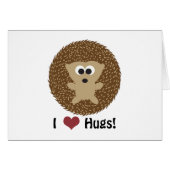I Heart Hugs hedgehog (Front Horizontal)