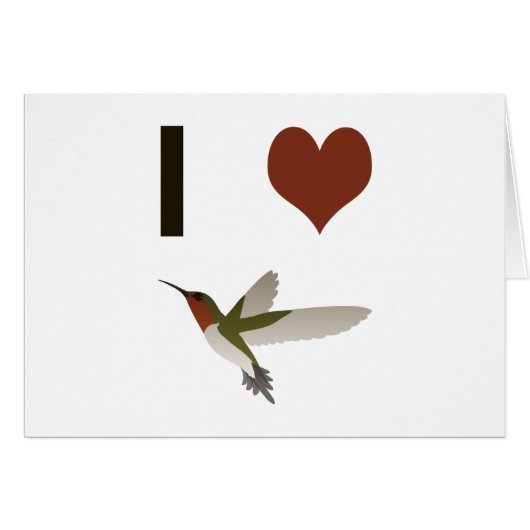 I heart Hummingbirds (Front Horizontal)