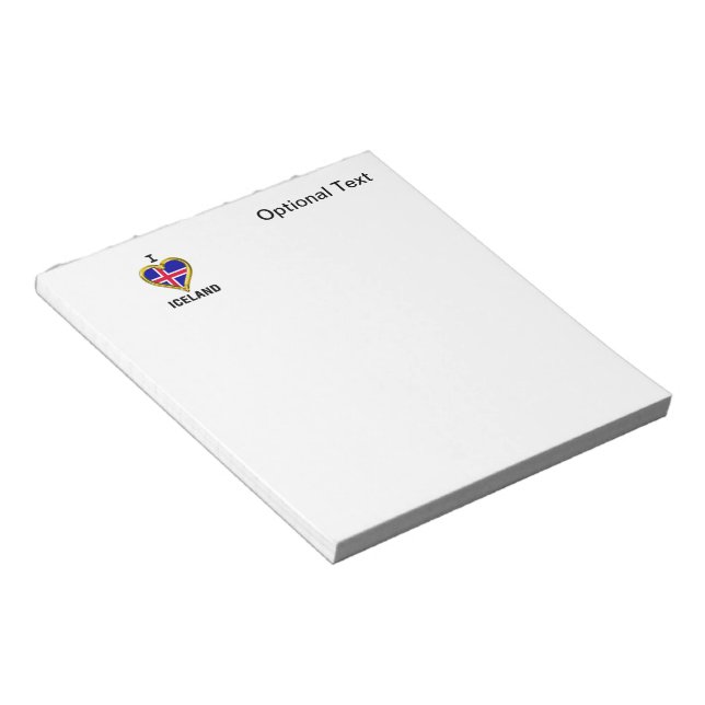 I HEART ICELAND NOTEPAD (Angled)