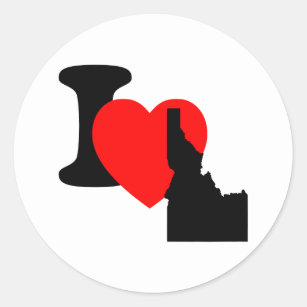 I Love(Heart) Stanley Idaho Sticker