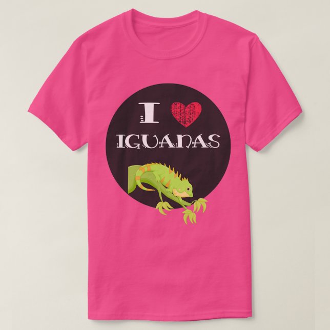I Heart Iguana Lover Gift 5 T-Shirt (Design Front)