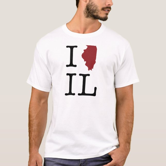 I Heart Illinois T-Shirt (Front)
