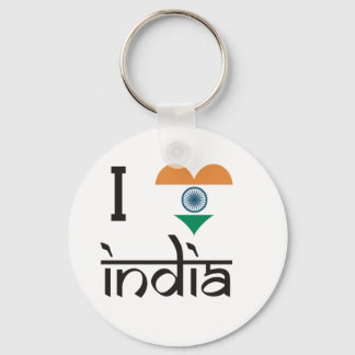 I "Heart" India - I Love India Keychain