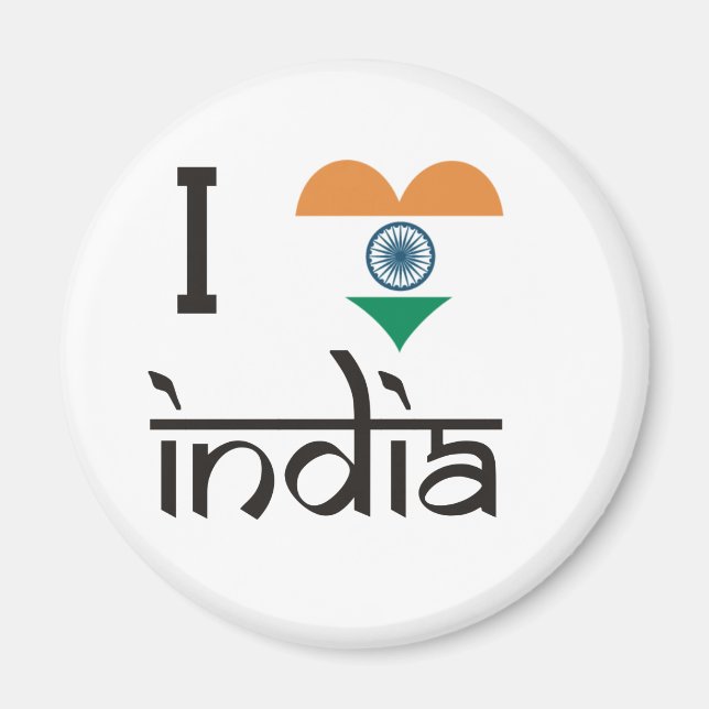 I "Heart" India - I Love India Magnet (Front)