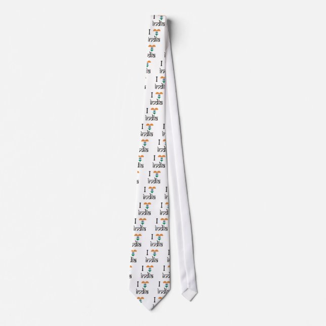 I "Heart" India - I Love India Tie (Front)