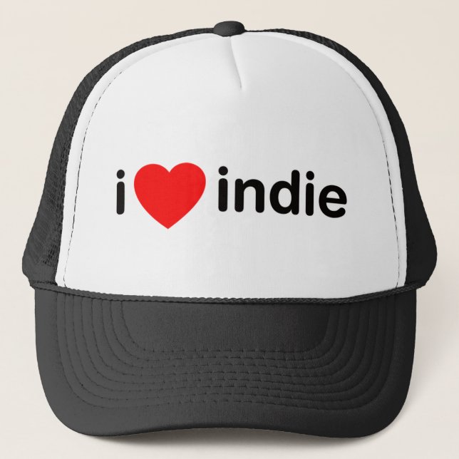 I Heart Indie Trucker Hat (Front)