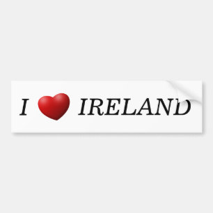 I Heart Ireland bscnt Bumper Sticker