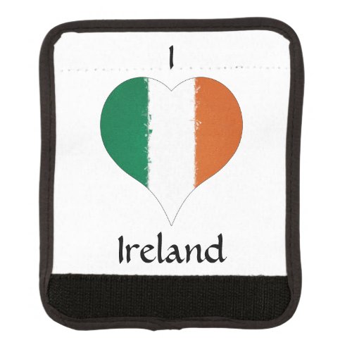 I Heart Ireland Irish Tricolor Flag Luggage Handle Wrap