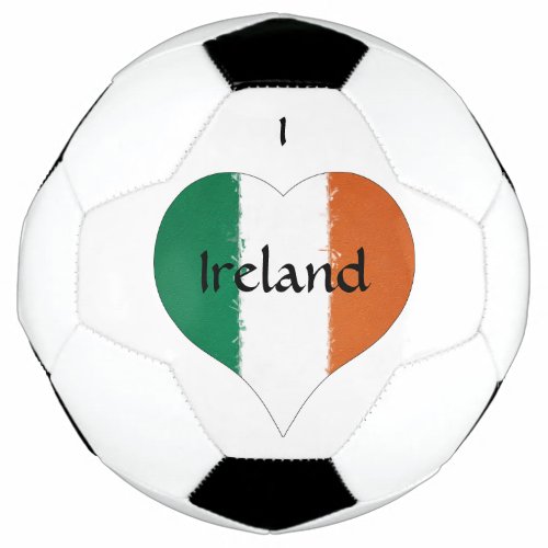 I Heart Ireland Irish Tricolor Flag Soccer Ball