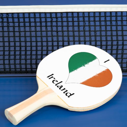 I Heart Ireland Irish Tricolour Flag Ping Pong Paddle