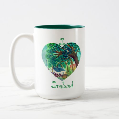 I Heart Ireland Two_Tone Coffee Mug