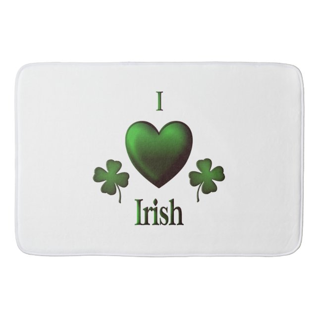 I Heart Irish Bath Mat (Front)