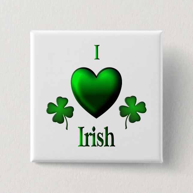 I Heart Irish Button (Front)