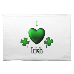 I Heart Irish Cloth Placemat