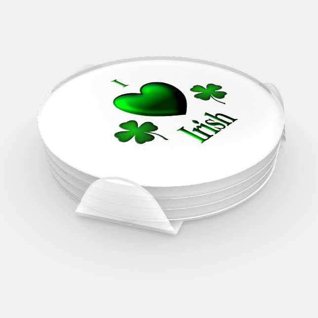 I Heart Irish Coaster Set (Set)
