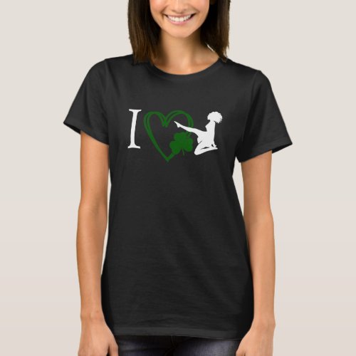 I Heart Irish Dance _ Soft Shoe Irish Dancer T_Shirt