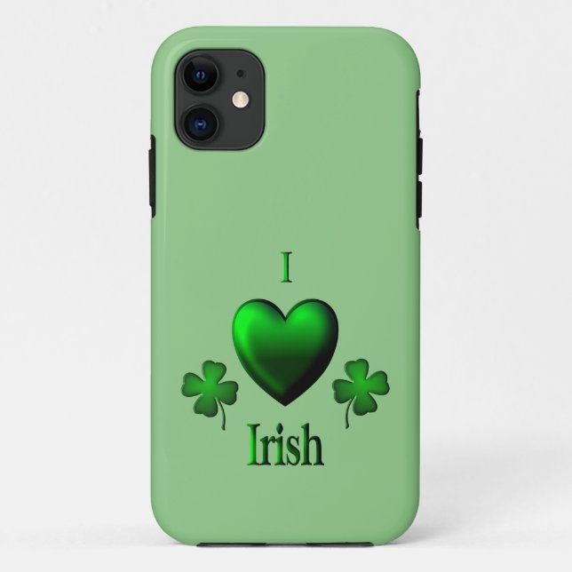 I Heart Irish Green Case-Mate iPhone Case (Back)