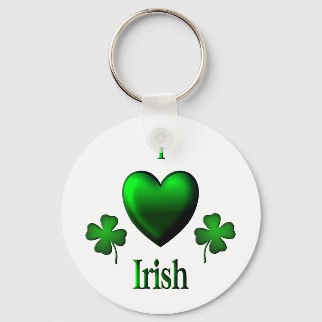 I Heart Irish Keychain (Front)