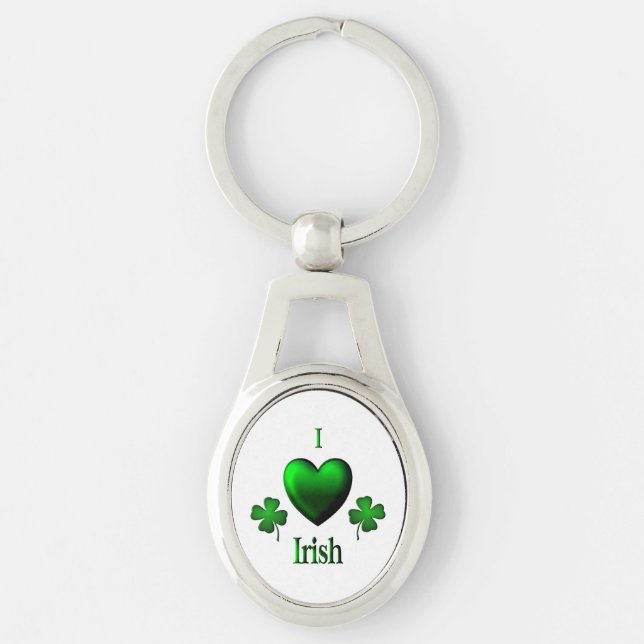 I Heart Irish Keychain (Front)