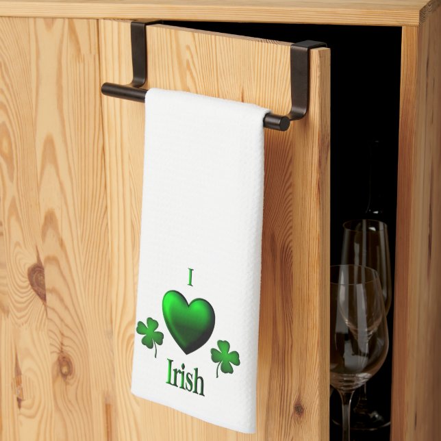 I Heart Irish Kitchen Towel (Thirds Fold)