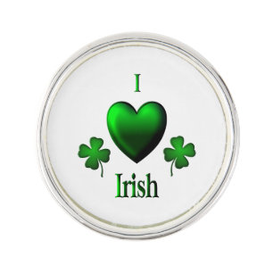 I Heart Irish Lapel Pin