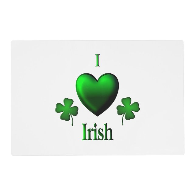 I Heart Irish Placemat (Front)