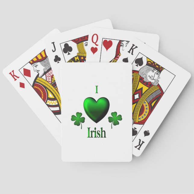 I Heart Irish Poker Cards (Back)