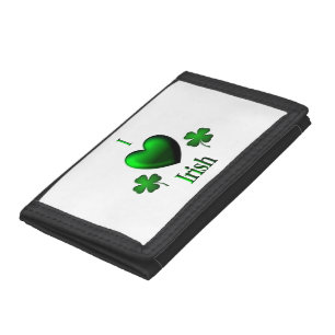 I Heart Irish Tri-fold Wallet