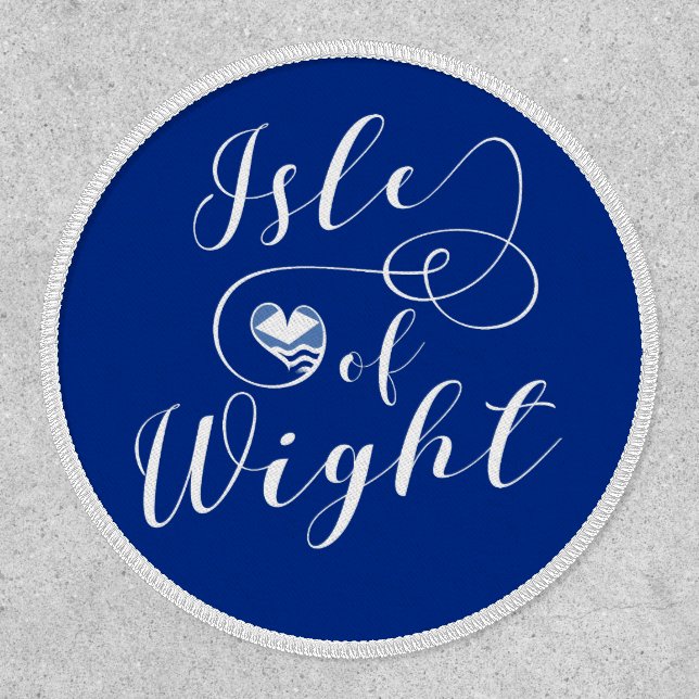 I Heart Isle of Wight Flag Patch (Front)