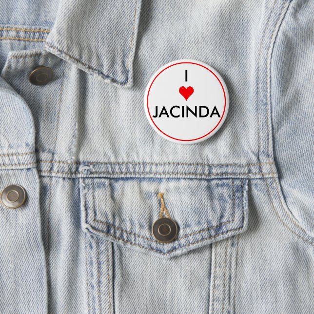 i heart jacinda  button (In Situ)