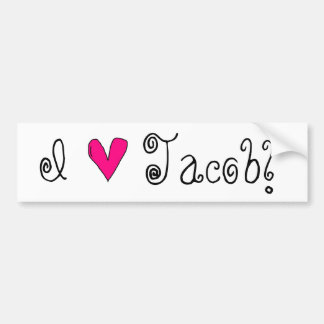 I Heart Jacob Bumper Sticker