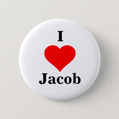 I Heart Jacob Button