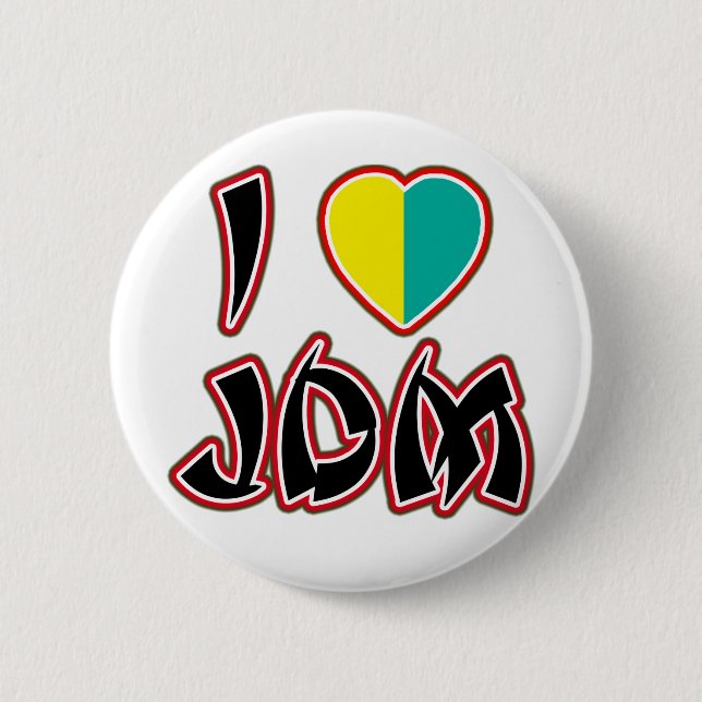 I Heart JDM (Wakaba) Pinback Button (Front)