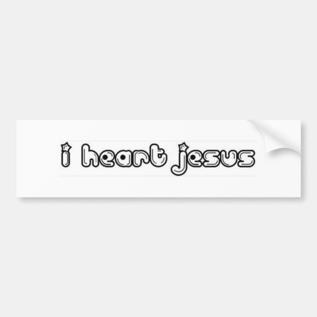 i heart Jesus Bumper Sticker (Front)