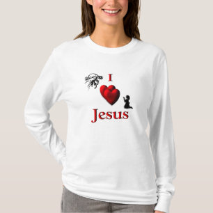 I Heart Jesus - Design on Front and Back T-Shirt