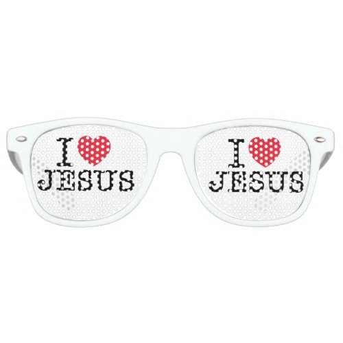 I Heart Jesus Retro Sunglasses