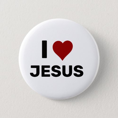 I Heart JesusI Love Jesus Button