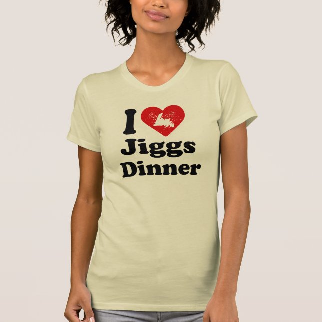 I heart Jiggs Dinner T-Shirt (Front)
