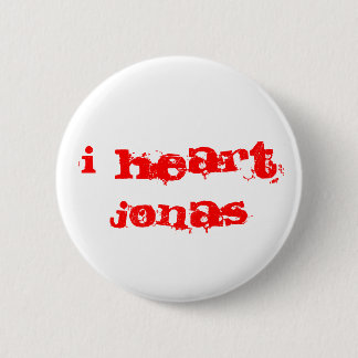 I HEART JONAS PINBACK BUTTON