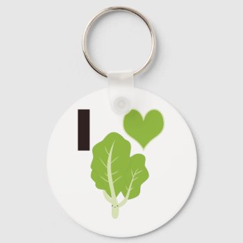 I Heart Kale Keychain by Egg_Tooth at Zazzle