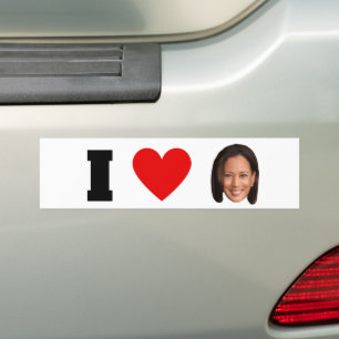 I Heart Kamala Harris  Bumper Sticker