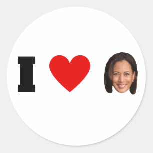 I Heart Kamala Harris Classic Round Sticker