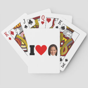 I Heart Kamala Harris Poker Cards