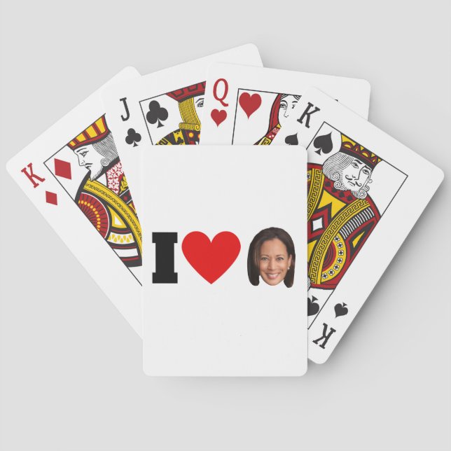 I Heart Kamala Harris  Poker Cards (Back)
