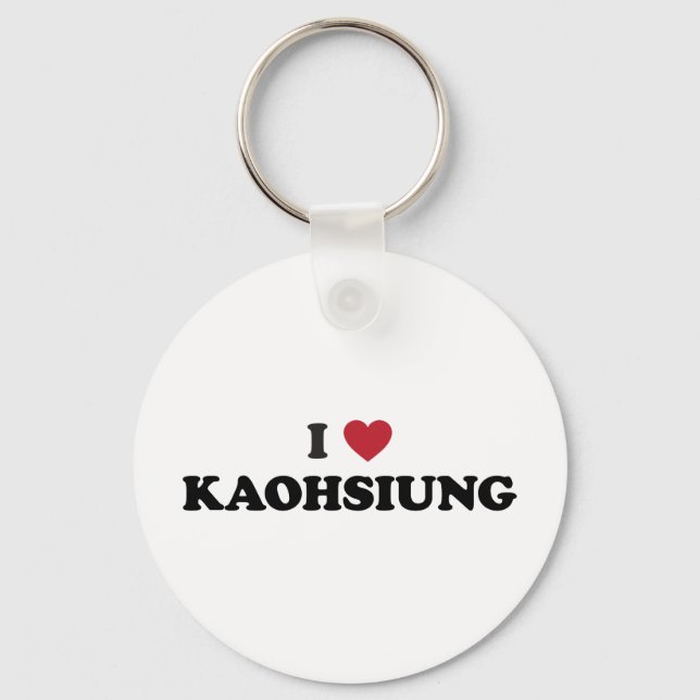 I Heart Kaohsiung Taiwan Keychain (Front)