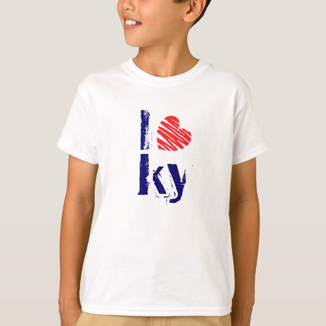 I Heart Kentucky Retro Fashion T-Shirt Love KY (Front)