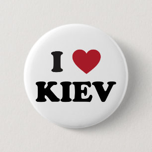 I Heart Kiev Ukraine Button