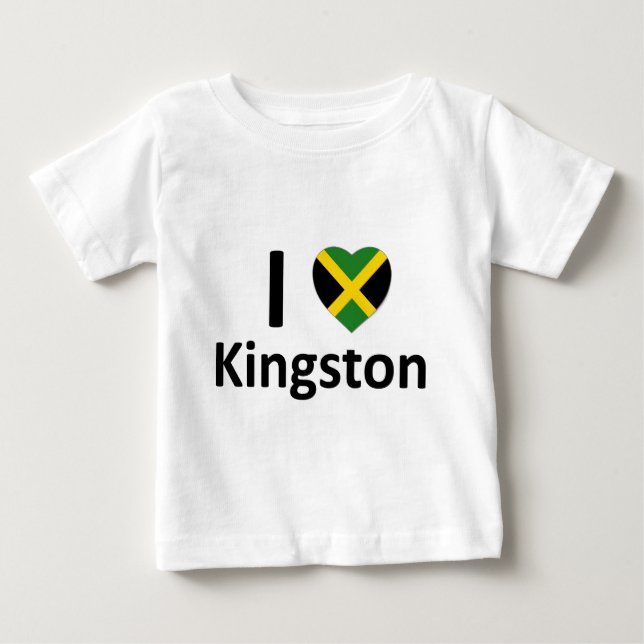 I heart Kingston (Jamaica) Baby T-Shirt (Front)